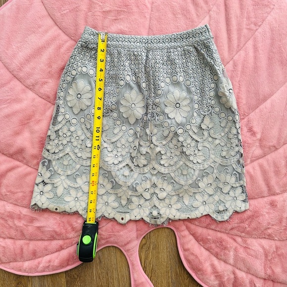 Elegant Lace Skirt in Gray from Franchesca’s Boutique - Picture 2 of 7